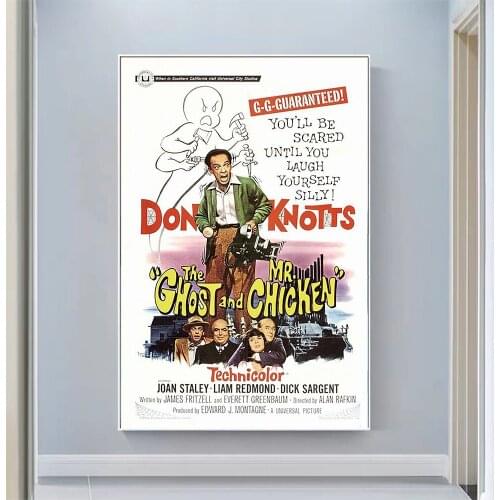 CP1073 The Ghost and Mr. Chicken Classic Hot Movie Print Silk Fabric Poster Indoor Wall Art Decor Gift