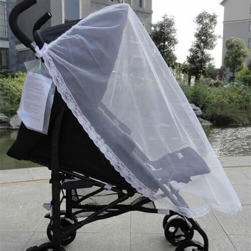 Baby Stroller Pushchair Mosquito Insect Shield Net Safe Infants Protection Mesh Stroller Mosquito Net Stroller Acces