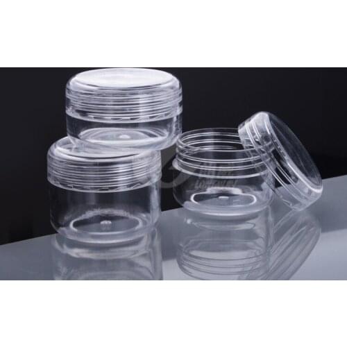 Capacity 25g 200pcs/ Ultra-transparent rounded ps cream jar, cream division boxing, cream points bottling