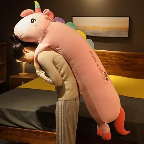 Hot Huggable New Cute Giant Unicorn Plush Toy Soft Stuffed Unicorn Soft Dolls Animal Horse Toys Pillow For Children Girl Gift
