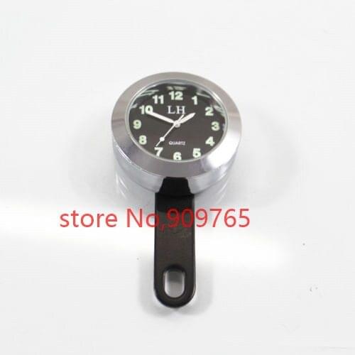 Chrome Universal Mount Clock Waterproof For Hyosung Husqvarna Indian Can-Am Moto Guzzi Honda Kawasaki Yamaha Suzuki KTN