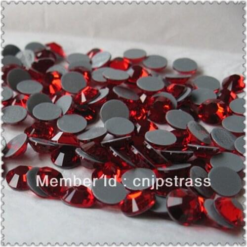 China Wholesale Austrian hotfix rhinestone SS34 lt siam 7mm flat back crystal