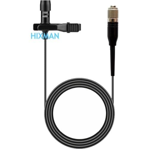 HIXMAN LM1-CH UniDirectiona Lavalier Lapel Tie clip lav Condenser Mic For Audio Technica Hirose 4P Screw-Down CH-Style Connector