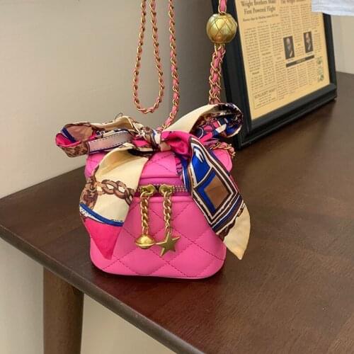 European and American Ladies Rhombus Small Bag 2021 New Female Bag Trendy Fashion Chain Messenger Bag Mini Shoulder Lipstick Bag