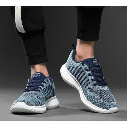 Fashion Sneakers Mesh Mens Casual Shoes Lace-up High quality fashion mens trendy mesh shoes outdoor shoes