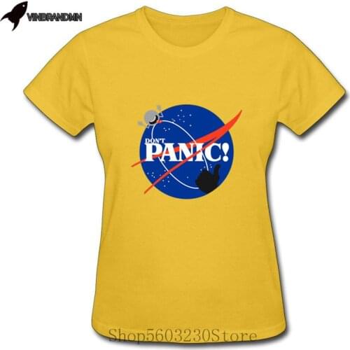 2020 Newest Thanks For All The Fish and 42 Hitchhikers Guide To The Galaxy T-shirt Hot So Long Woman T shirts Don't Panic Tshirt