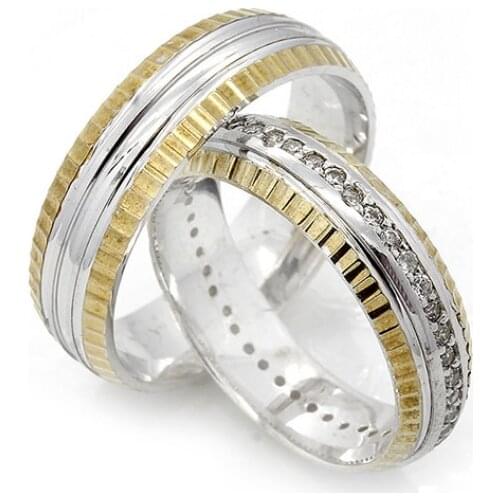 Couple Wedding Ring Sterling Silver 925 Woman And Man Luxury Jewelry Bands Fashion Engagement Anniversary Ancient Greek Model