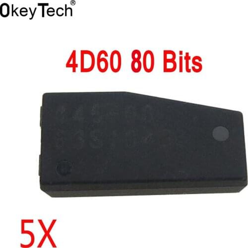 OkeyTech 10pcs/lot Original 4D60 80bit Auto Car Key Transponder Chip for Ford 4D Blank Chip High Quality Wholesale