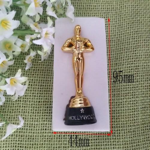 Oscar Trophy Shape Silicone Fondant Chocolate Aroma Stone Ornaments Resin Sugarcraft Mold For Pastry Cup Cake Decorating