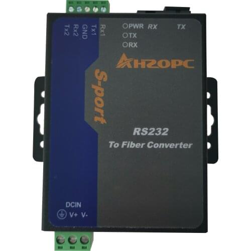 Industrial grade RS232 Fiber Converter Optical transceiver Fiber Optical Transceiver 2 channel RS232 optical cat SC single fiber