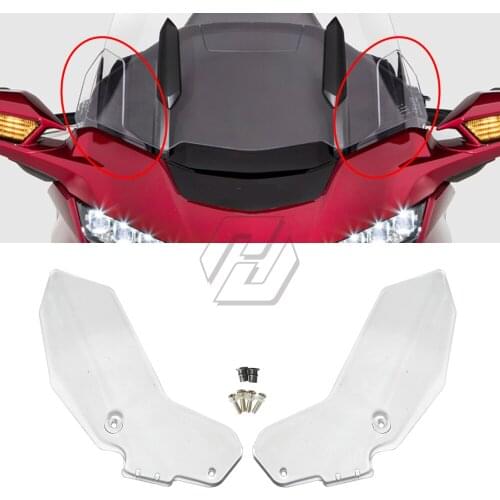 Clear Motorcycle Side Windshield Wind Deflector Cowl Case for Honda Gold Wing Accessories GL1800 GL 1800 2018 Up