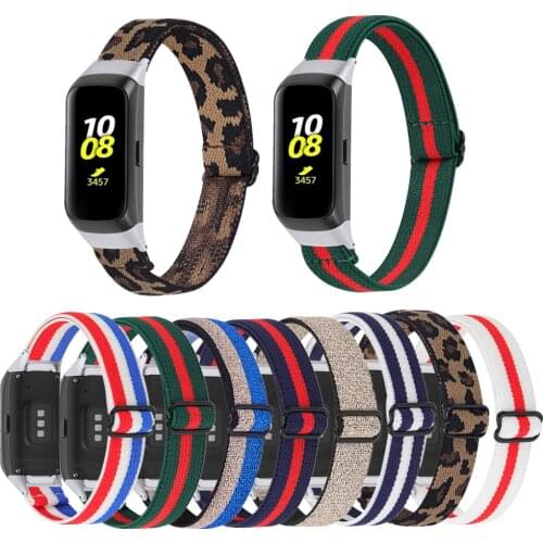 Soft Nylon Strap For Samsung Galaxy Fit R370 Sports Smart Bracelet Elastic Braided Band Replace For Samsung Galaxy Fit SM-R370