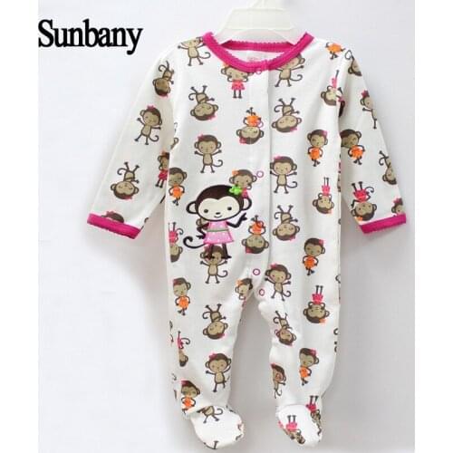 Sunbaby baby girl clothes winter newborn cotton Long sleeve Bebe Infant Baby Jumpsuits Y923