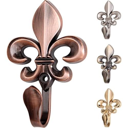 Zinc Alloy Vintage Organizer Holder Wall Living Room Home Decoration Plum Blossom Shaped Towel For Curtain Hook Accessories