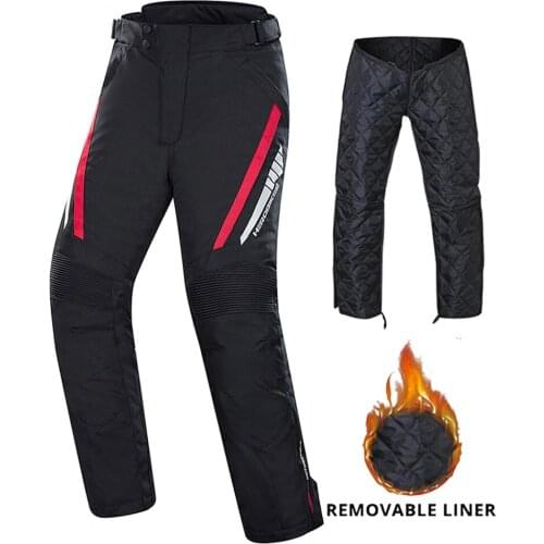 Waterproof Motorcycle Pants Men Motocross Pants Winter Moto Equipment Motorcycle Riding Trousers Pantalon Protection Set