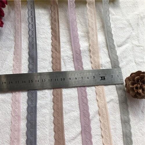 Non LS1076 colorful stretchy lace trimming for wedding birthday party decoration christmas halloween gift wrapping lace1.5cm