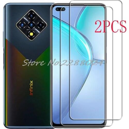 2PCS FOR Infinix Zero 8 8I 6.85 High HD Tempered Glass Protective On Zero8 X687 X687B Screen Protector Film Cover