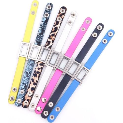 1 Pc Good Quality Square DIY Magnetic Glass Locket Bracelet