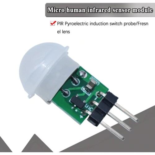 1Pcs Mini IR Pyroelectric Infrared PIR Motion Human Sensor Automatic Detector Module AM312 Sensor DC 2.7 To 12V Dropshipping