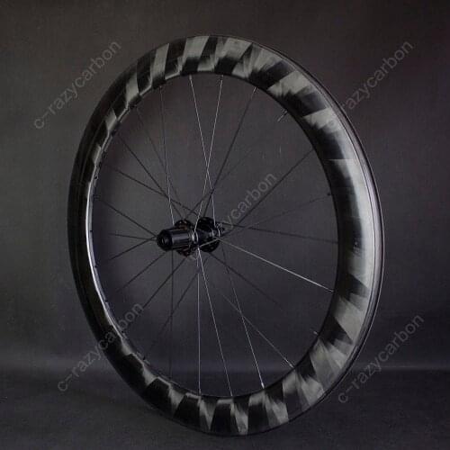 1465g 50mm Road Disc Brake Bicycle Cycling Ultra-light Wheels Carbon Novatec Center Lock/6 bolts With Pillar 1420 Spoke