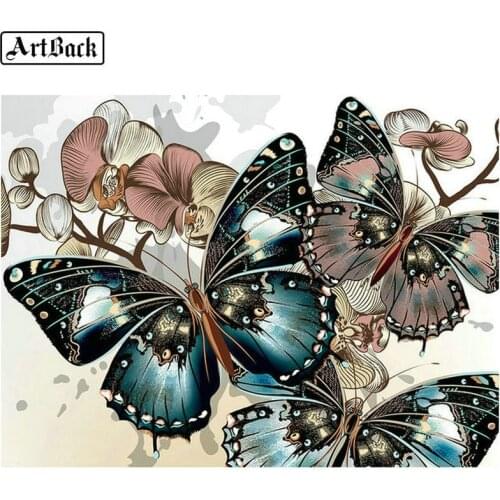 5d diamond painting butterfly full square painting diamond embroidery sticker 3d round rhinestone mosaic decoration