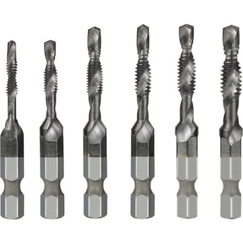 6PCS Metric Composite Tap Heavy Duty Tool Metal Repair Tools For Professional Household Reliable Safe Metal Tool