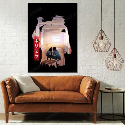 Hori san to Miyamura kun Horimiya Anime Canvas Painting Wall Art Posters Prints Pictures Living Room Decoration Home Decor