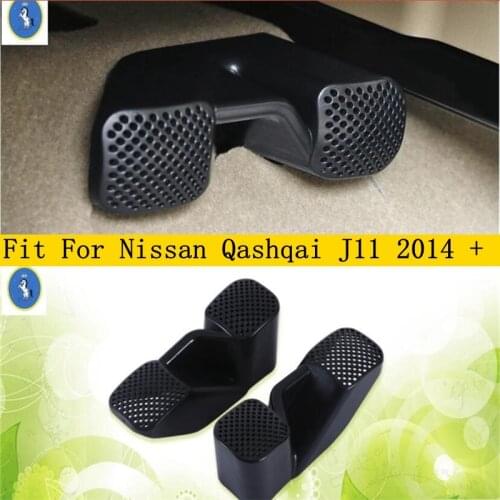 Auto Accessory Plastic Seat Under Air Conditioning AC Outlet Dust Plug Protection Kit Cover For Nissan Qashqai J11 2014 - 2020