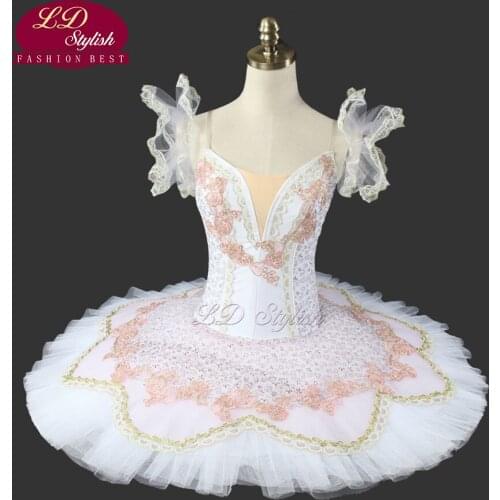 White Swan Lake Ballet Tutu Professional Ballet Tutu Stage Costumes Classical Ballet Tutu Performance Clothes Nutcracker LD0017