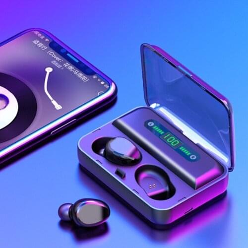 TWS Bluetooth Wireless Earphone Earbud With 2000mAh Charging Case Sport Music Handsfree Headset With Microphone For Mobile Phone