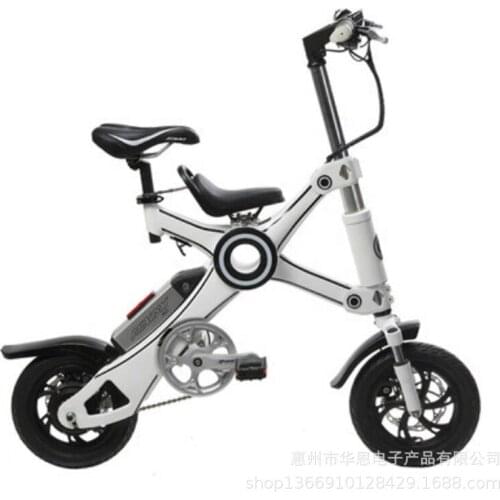 Smart Aluminum Alloy Electric Bike Foldable E bike Lithium Battery Electric Bicycle 12Inch For Single or With Child Seat