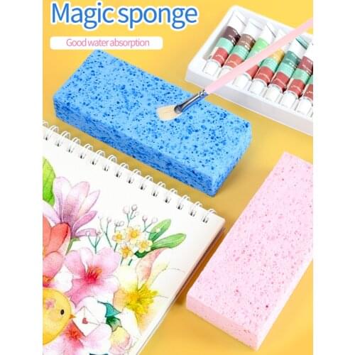 Painting quick-absorption sponge art special gouache watercolor multifunctional rubbing sponge soft and durable paint stationery