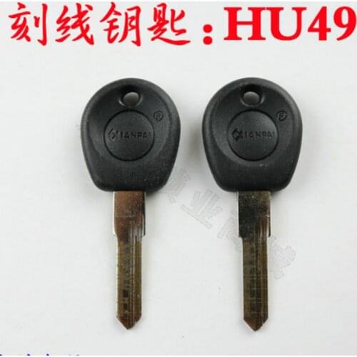 DAKATU Engraved Line Key Blade for VW Volkswagen Jetta Santana Golf 2 in 1 LiShi HU49 scale shearing teeth