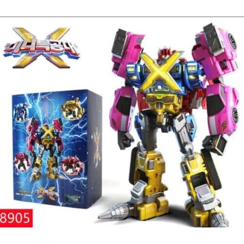 4pcs/set Mini Force Transformation Robot Toys Action Figures MiniForce X Simulation Car Airplane Deformation Mini Agent Toy