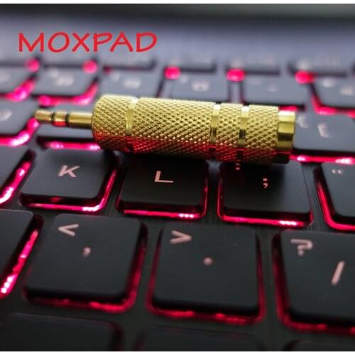 MOXPAD 3.5 TO6.5MM/6.5 TO3.5MM Gold Plated Plug Audio Jack Stereo AUX Converter for Speaker Mobile Phone/PC/Notebook