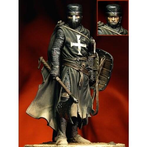 New Unassembled 1:18 90mm Resin Figure Model Kit Ancient Crusades Figures Resin Kit DIY Toys Unpainted kits