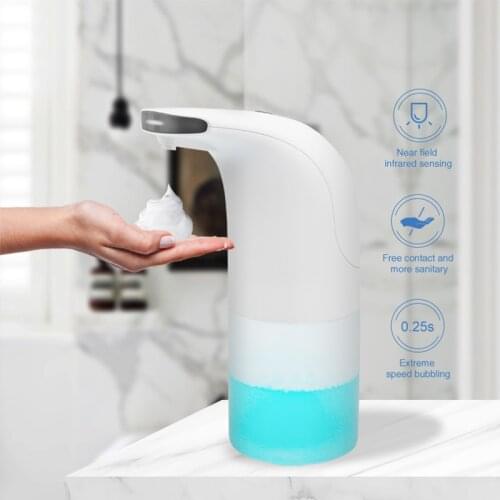 Promotional The Latest 350ML Plastic Touchless Automatic Foam Soap Dispenser for Bathroom and Kitchen