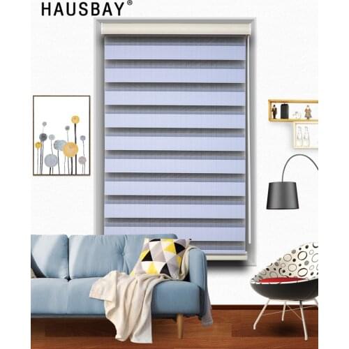 Modern Zebra Blinds Roller Blind Curtain Half Blackout Curtains Full Shading Curtain For Living Room Custom Made JR1002