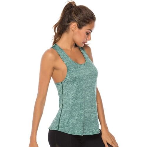 Women Sleeveless Racerback Yoga Vest Sport Singlet Women Athletic Fitness Sport Tank Tops Gym Running Training Yoga Shirts
