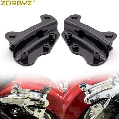 ZORBYZ Black 4 Point Docking Hardware Kit Detachable For Harley Touring FLHR FLHT FLHX 2009-2013
