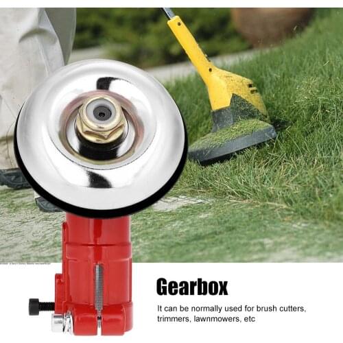 1pc Brush Cutter Trimmer Replace Gear Head Red Gearhead Gearbox 26mm Diameter 9-teeth Lawnmower Gearbox Tool Part Durable