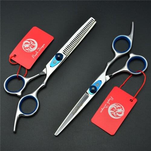 6.0 inch 17.5cm Professional Human Hair Scissors Hairdressing Cutting Shears Thinning ScissorsHair Cut Hair Styling Tools