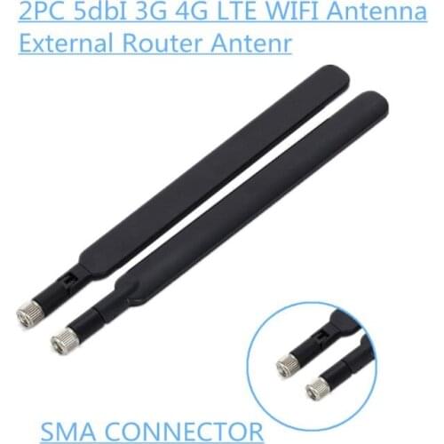 2PCS 5dBi High Gain WiFi Antenna SMA Male 4G LTE Wireless Router Antenna for huawei B315 B310 B593 B525 B880 B890 E5186 R9UA