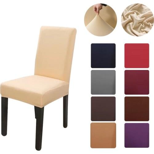 Modern Dining Solid Color Chair Cover with High Back Spandex for Party Wedding Cover for Office Chaircover for Chair for Kitchen