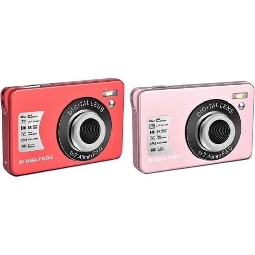 HD 1080P Digital Camera 30 MP Mini 2.7 Inch LCD Screen Camera with 8X Digital Zoom,Compact Cameras for Adult,Teens