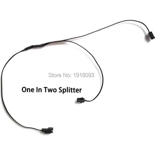 Cheap! Hot Sales EL Wire Connectors one in two Splitter One Male Connector with 2 Female Connectors for Holiday Party Decoration