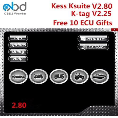 Latest V2.70 KESS Software For KESS V5.017 ECU Chip Tuning Tool ECM Titanium DTC Remover Ksuite 2.70 Work Online No Token Limit