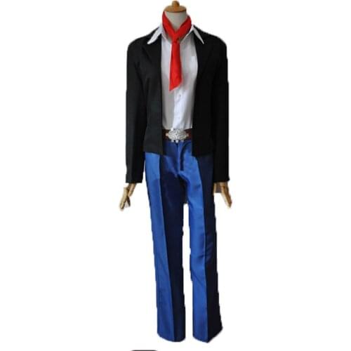 K Kusanagi Izumo Cosplay Costume custom any size top+pant+coat+tie 11