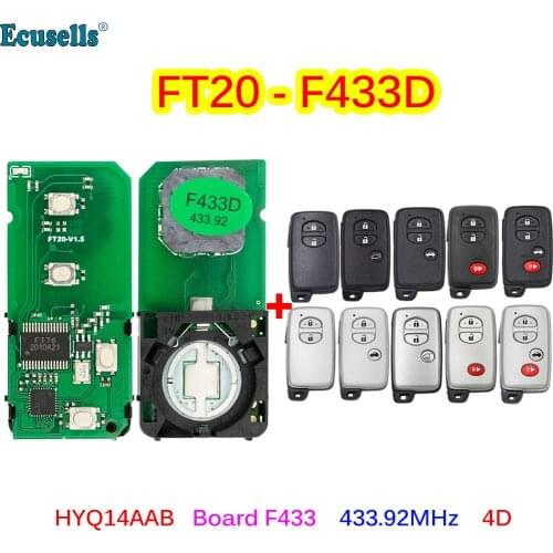 Lonsdor FT20-F433D 433.92MHz FSK Keyless Go Smart Key Board PCB 4D Chip for Toyota Prado Lexus GX460 LX460