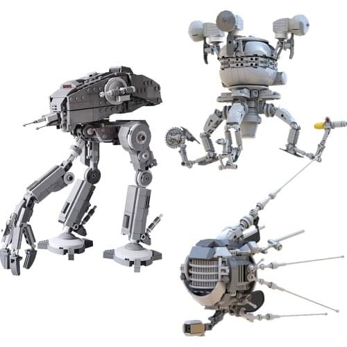 BuildMOC Assembles Particles 29119 29120 Wedge 2x1 with Stud Notch Left Right Building Blocks Parts gift Toys